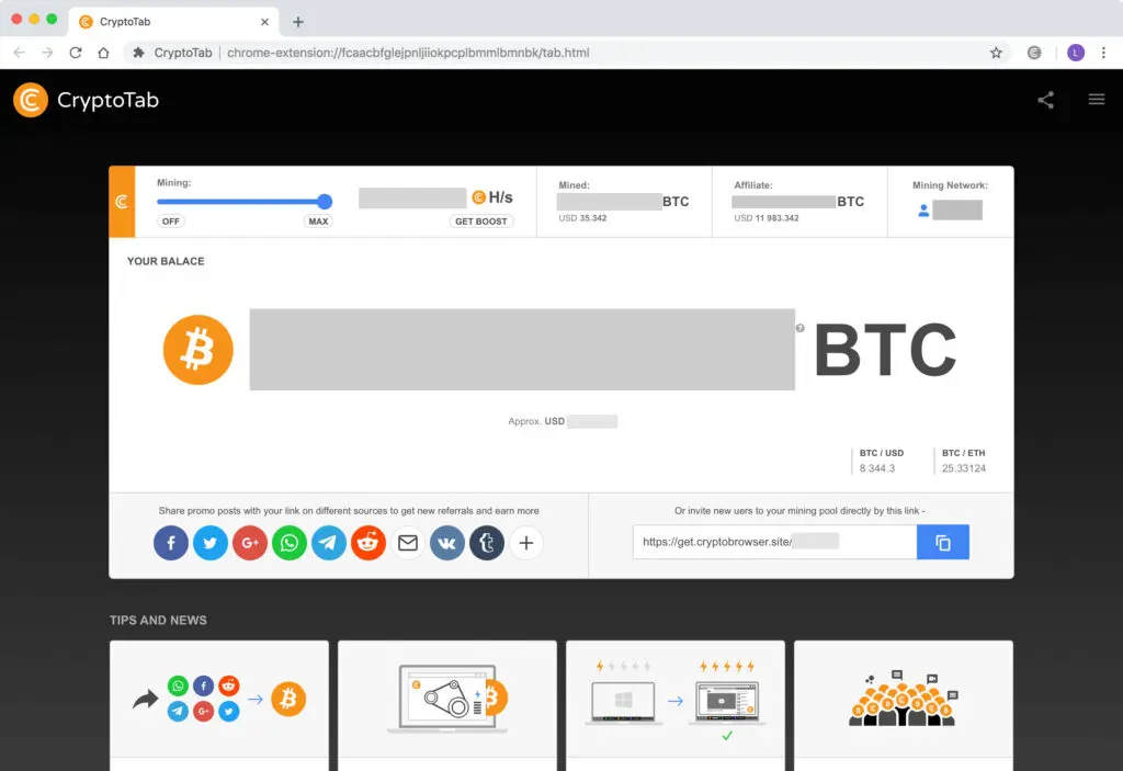 cryptotab browser to mine bitcoin
